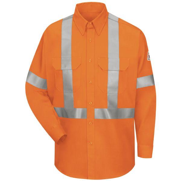 Bulwark Regular Work Shirt With CSA Compliant Reflective Trim - Excel Fr Comfortouch-eSafety Supplies, Inc