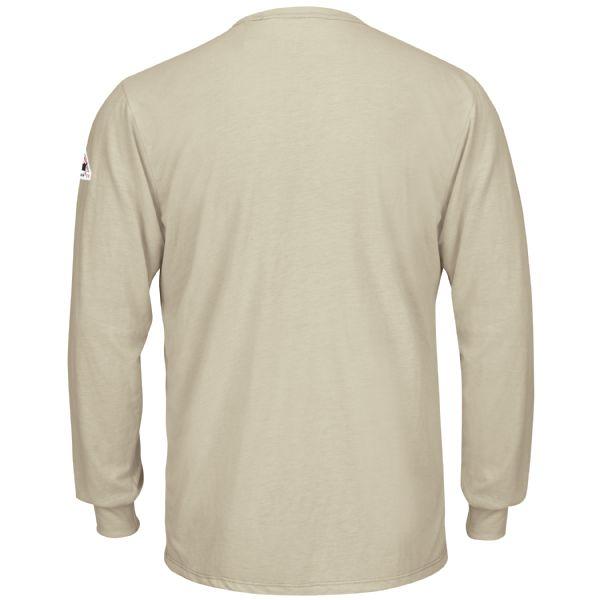 Bulwark Long Sleeve Khaki Lightweight Long T-Shirt-eSafety Supplies, Inc