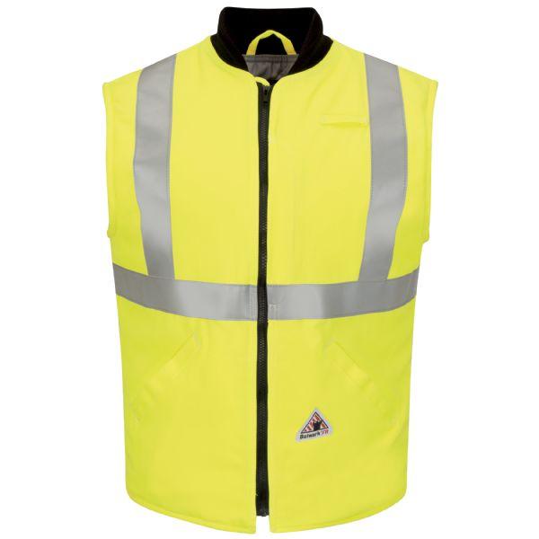 Bulwark Men's Hi Vis Insulated Long Vest With Reflective Trim - Cooltouch 2-eSafety Supplies, Inc