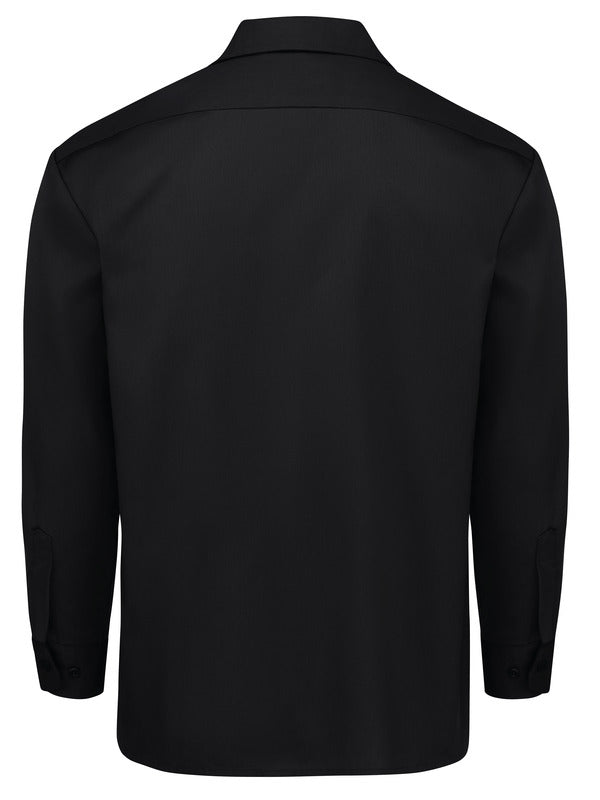 Dickies Men's Long-Sleeve Traditional Work Shirt - Black-eSafety Supplies, Inc