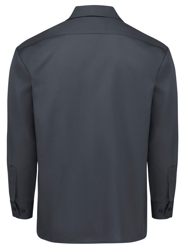 Dickies Men's Long-Sleeve Traditional Work Shirt - Charcoal-eSafety Supplies, Inc