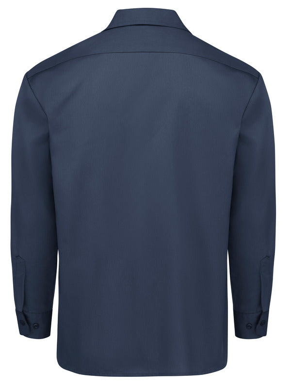 Dickies Men's Long-Sleeve Traditional Work Shirt - Dark Navy-eSafety Supplies, Inc
