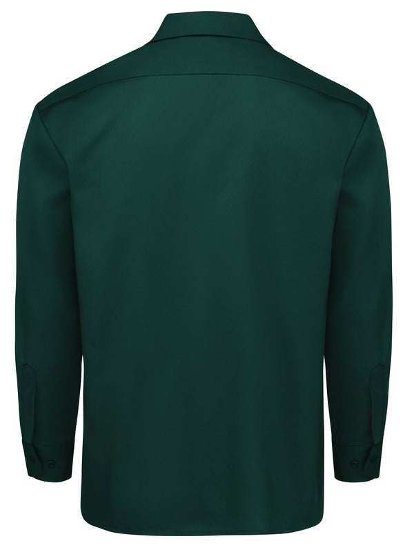 Dickies Men's Long-Sleeve Traditional Work Shirt - Hunter Green-eSafety Supplies, Inc