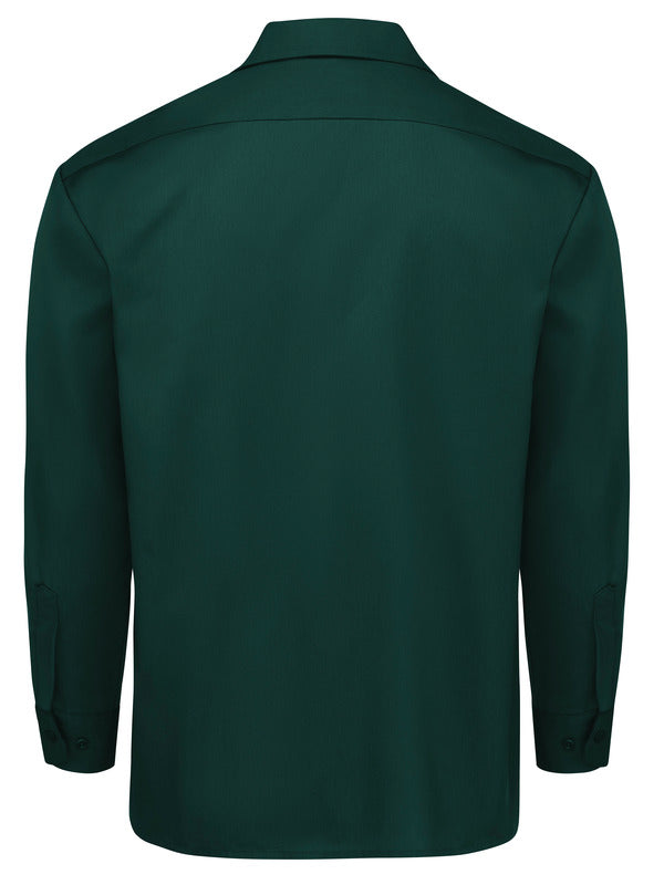 Dickies 5574T - Long Sleeve Work Shirt - Tall Sizes Hunter Green - LT Dickies 5574T - Long Sleeve Work Shirt - Tall Sizes Hunter Green - LT