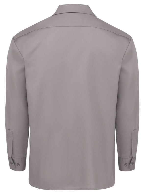 Dickies Men's Long-Sleeve Traditional Work Shirt - Silver Gray-eSafety Supplies, Inc