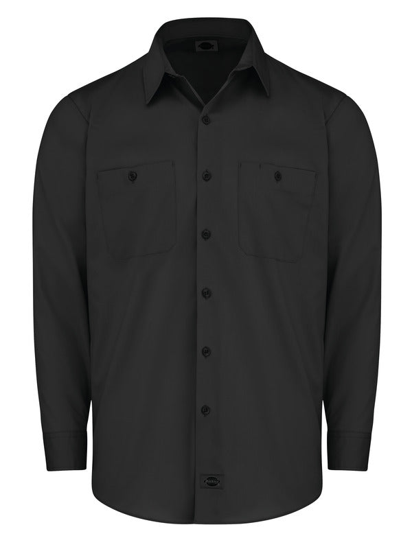 Dickies Men’s Industrial Worktech Ventilated Long-Sleeve Work Shirt With Cooling Mesh