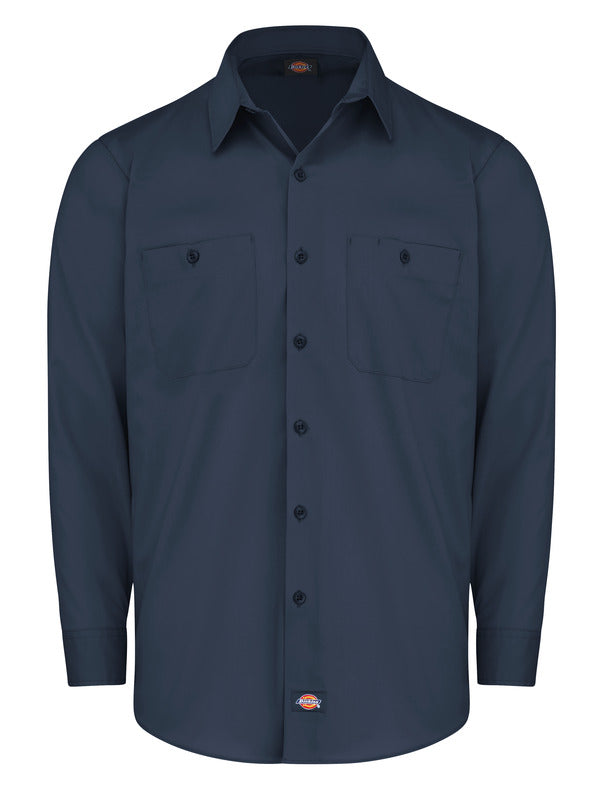Dickies Men’s Industrial Worktech Ventilated Long-Sleeve Work Shirt With Cooling Mesh