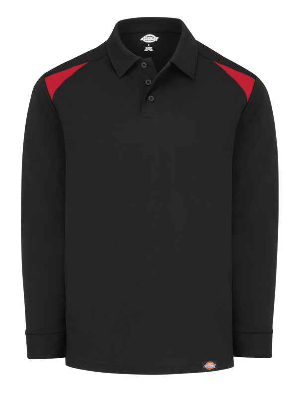 Dickies Men’s Team Performance Long-Sleeve Polo
