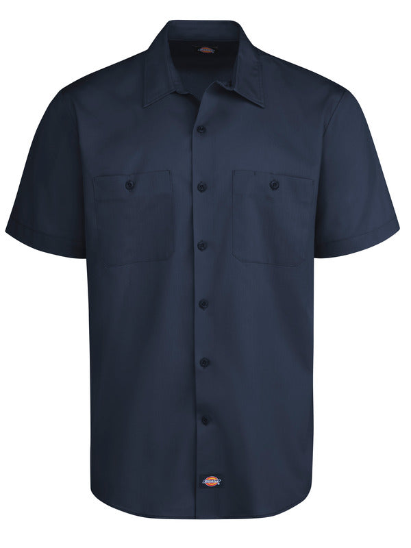 Dickies® Men’s Industrial Worktech Ventilated Short-Sleeve Work Shirt With Cooling Mesh