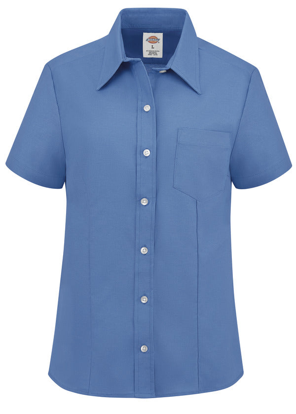 Dickies® Women’s Short-Sleeve Stretch Oxford Shirt