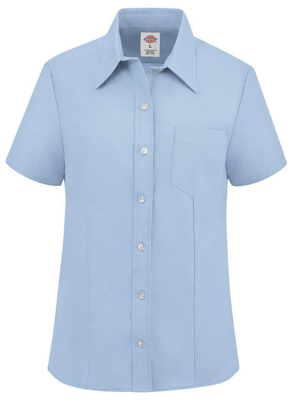 Dickies® Women’s Short-Sleeve Stretch Oxford Shirt