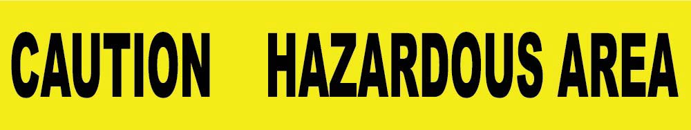 Caution Hazardous Area Printed Barricade Tape - Roll-eSafety Supplies, Inc