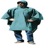 PVC-Nylon Poncho - Green - 56 IN X 80 IN-eSafety Supplies, Inc