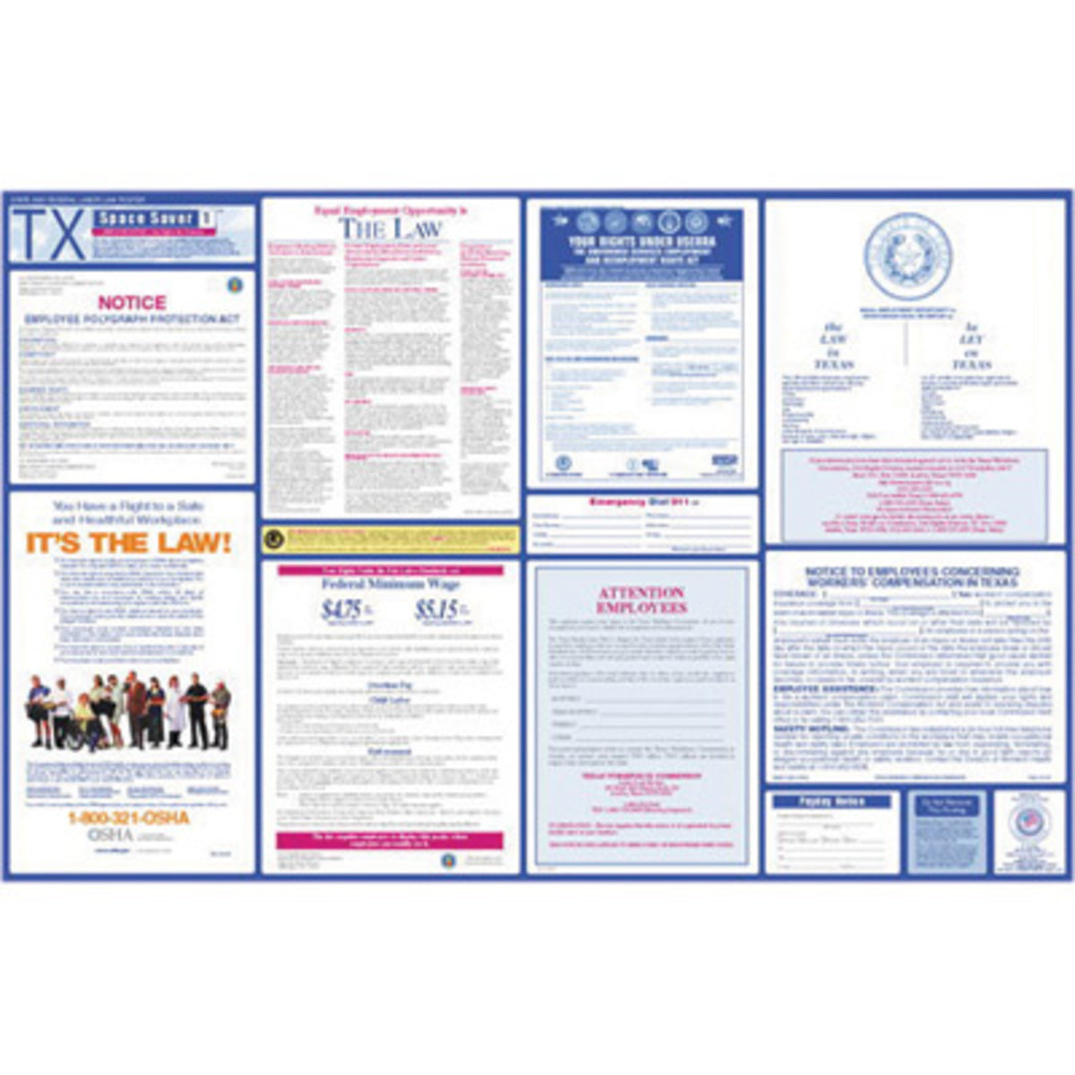 Brady® 26" X 20" Black/Blue/Orange/Red/Yellow On White Paper Safety Poster-eSafety Supplies, Inc