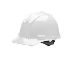Bullard® 51 White HDPE Cap Style Hard Hat With 4 Point Rachet Suspension