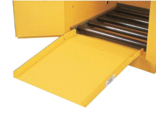 Justrite 28" X 24 12" Yellow Steel Drum Cabinet Ramp - JTR25932-eSafety Supplies, Inc