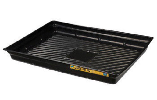 Justrite 47" X 33" X 5 12" EcoPolyBlend Black Polyethylene Spill Tray - JTR28719-eSafety Supplies, Inc