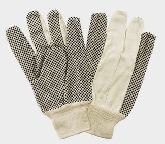 Dozen - Canvas with Dots - Cotton Work Gloves-eSafety Supplies, Inc