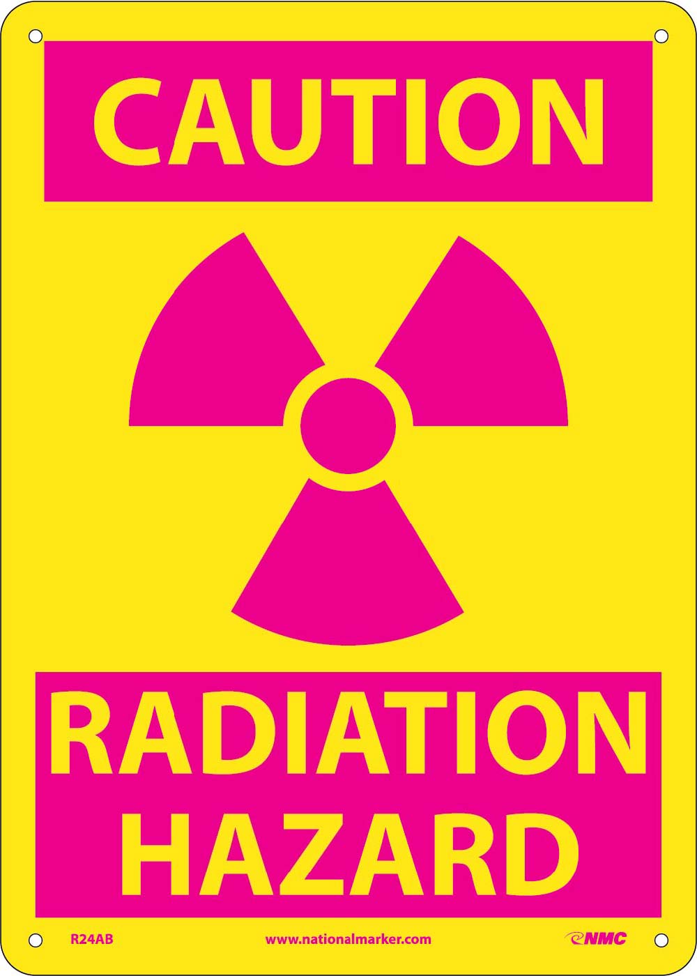 Caution Radiation Hazard Sign-eSafety Supplies, Inc