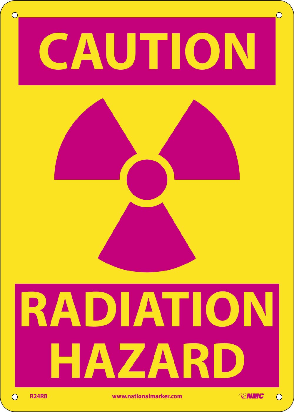 Caution Radiation Hazard Sign-eSafety Supplies, Inc