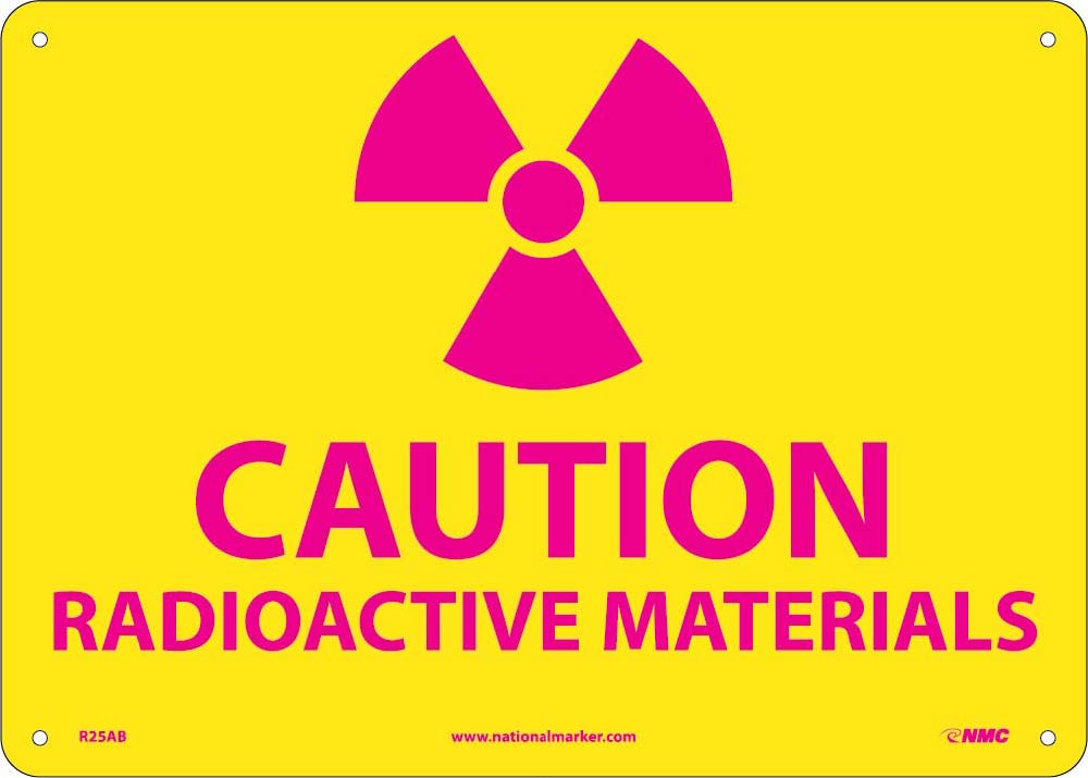 Caution Radioactive Materials Sign-eSafety Supplies, Inc