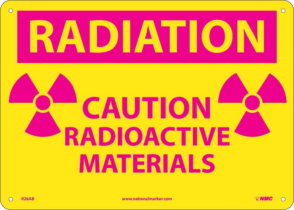 Radiation Caution Radioactive Materials Sign-eSafety Supplies, Inc