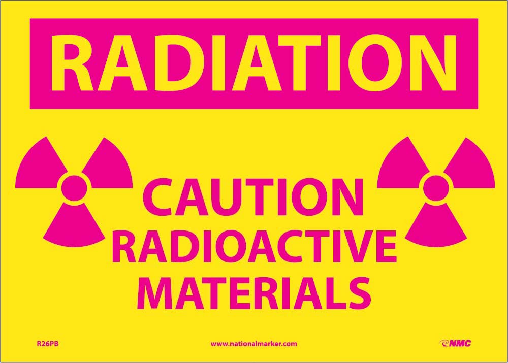 Radiation Caution Radioactive Materials Sign-eSafety Supplies, Inc
