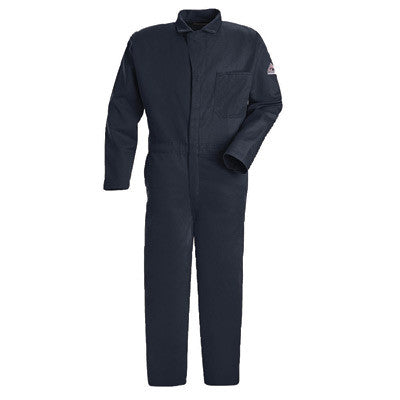 VF Imagewear Bulwark 40" Regular Navy 9 Ounce Cotton Flame Resistant Classic Coverall With Concealed 2-Way Front Zipper Closure And 2 patch Hip Pockets, Chest Pocket-eSafety Supplies, Inc