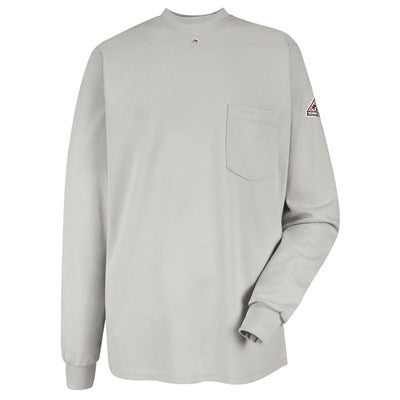 VF Imagewear Bulwark 4X Regular Gray 6.25 Ounce Excel FR Cotton Long Sleeve Flame Resistant T-Shirt With 1 Chest Pocket