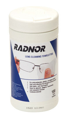 Radnor 5" X 8" Pre-Moistened Lens Cleaning Towelettes-eSafety Supplies, Inc