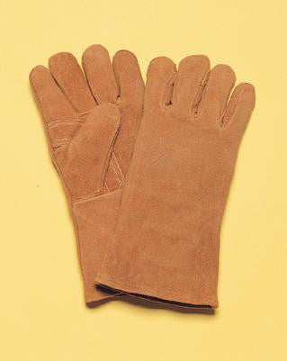 Radnor Large Bourbon Brown 14" Shoulder Split Cowhide Cotton/Foam Lined Insulated Welders Gloves With Reinforced, Wing Thumb-eSafety Supplies, Inc
