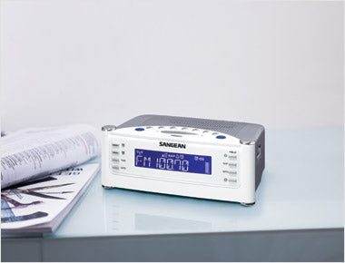 Sangean-FM-RDS (RBDS) / AM / Aux-in Tuning Clock Radio with Radio Controlled Clock-eSafety Supplies, Inc