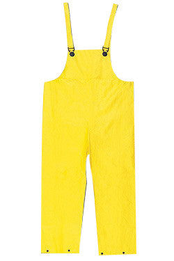 River City Garments Medium Yellow Wizard .2800 mm PVC And Nylon Flame Resistant Rain Bib Pants With Snap Storm Fly Front Closure And Elastic Adjustable Suspender-eSafety Supplies, Inc