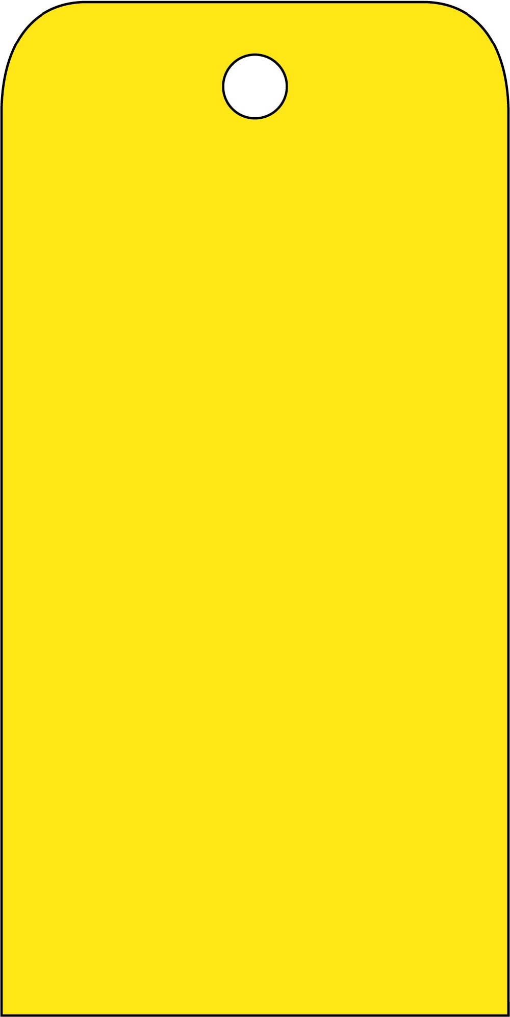Blank Tag Yellow - Pack of 25-eSafety Supplies, Inc