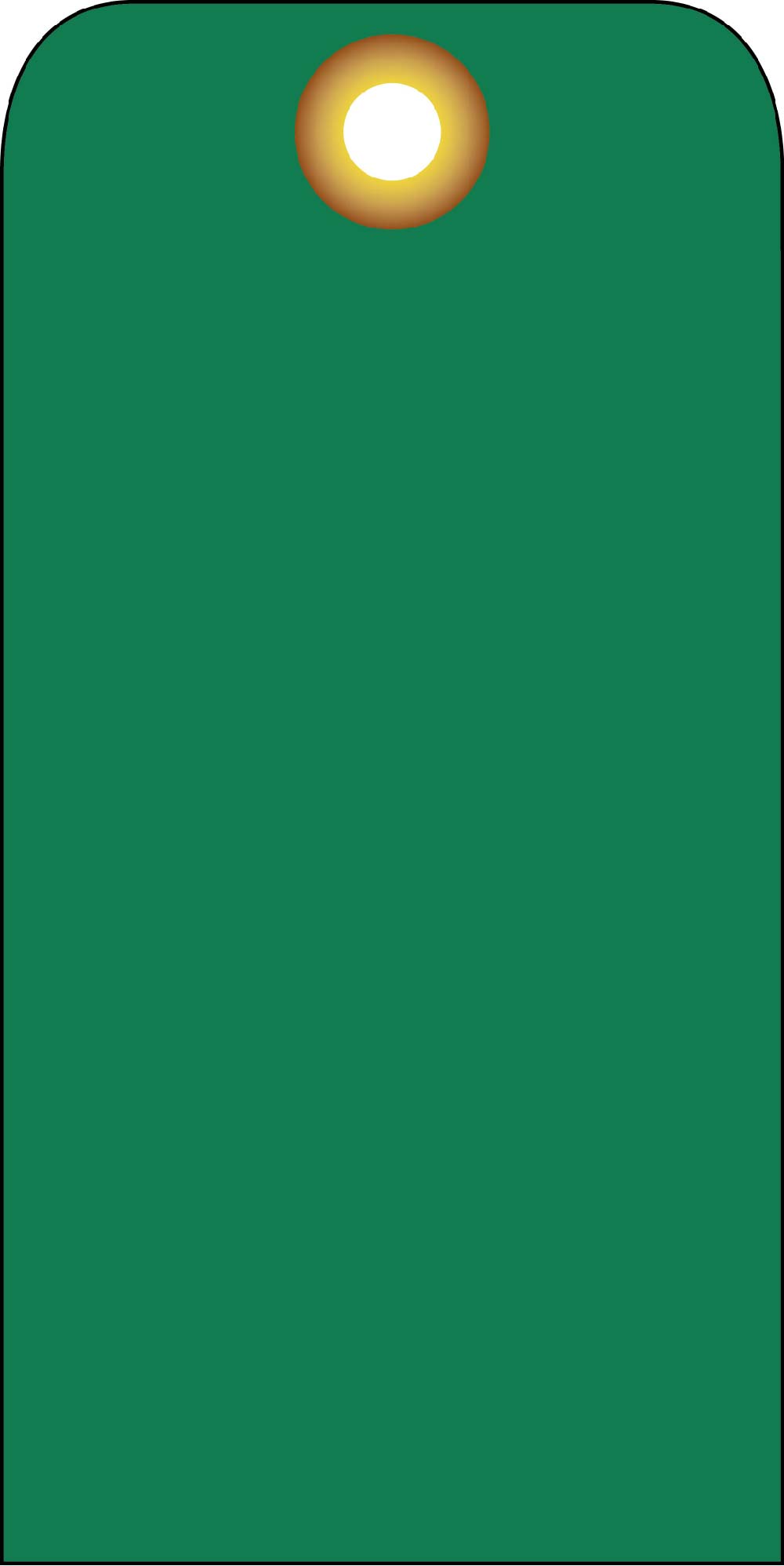 Blank Tag Green - Pack of 25-eSafety Supplies, Inc