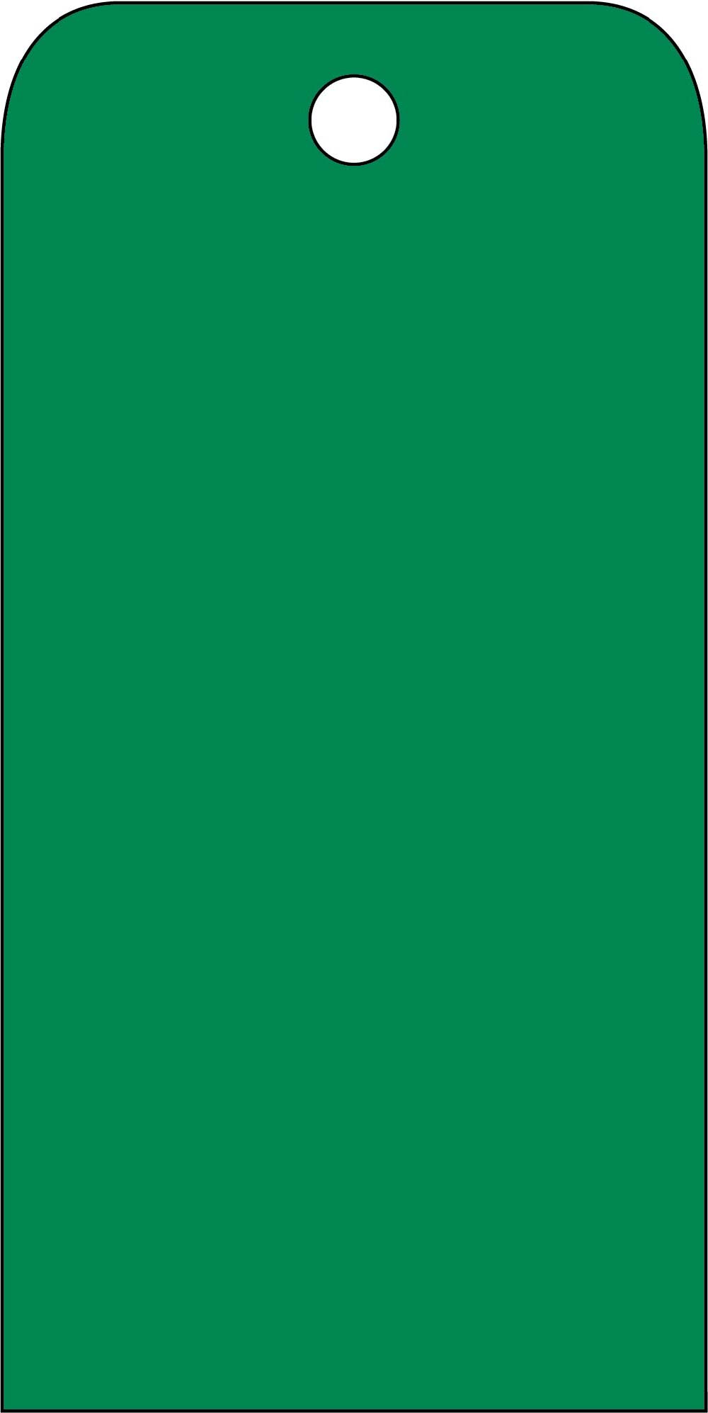 Blank Tag Green - Pack of 25-eSafety Supplies, Inc