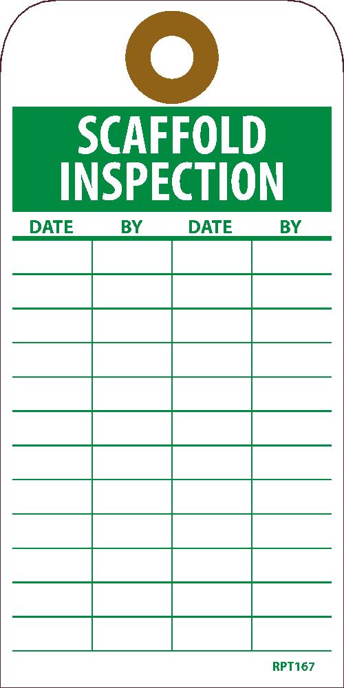 Scaffold Inspection Tag - Pack of 25-eSafety Supplies, Inc