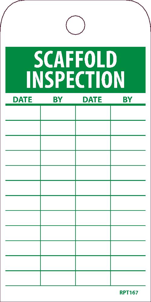 Scaffold Inspection Tag - Pack of 25-eSafety Supplies, Inc