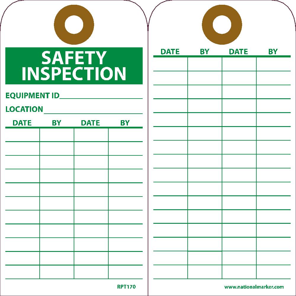 Safety Inspection Equipment Id Tag - Pack of 25-eSafety Supplies, Inc