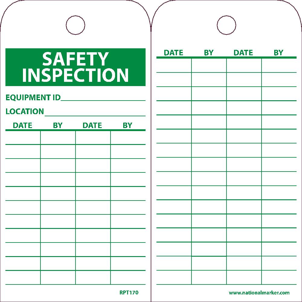 Safety Inspection Equipment Id Tag - Pack of 25-eSafety Supplies, Inc