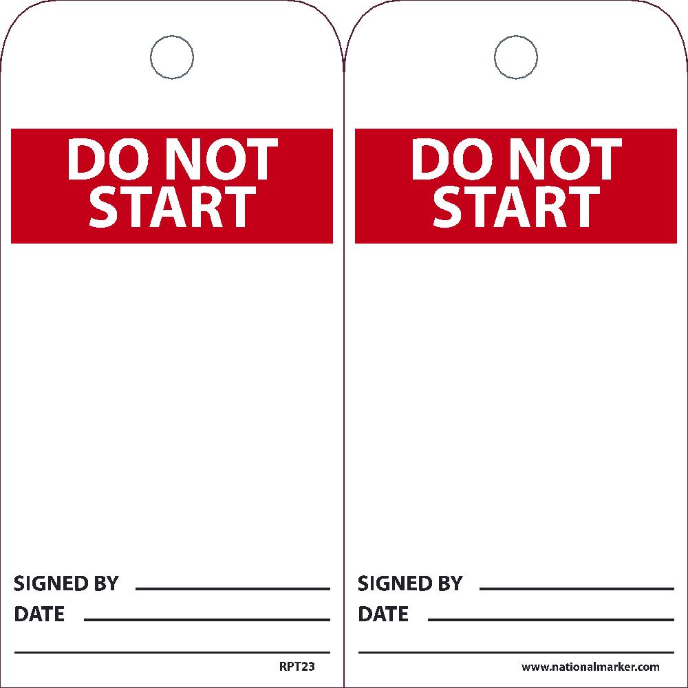 Do Not Start Tag - Pack of 25-eSafety Supplies, Inc