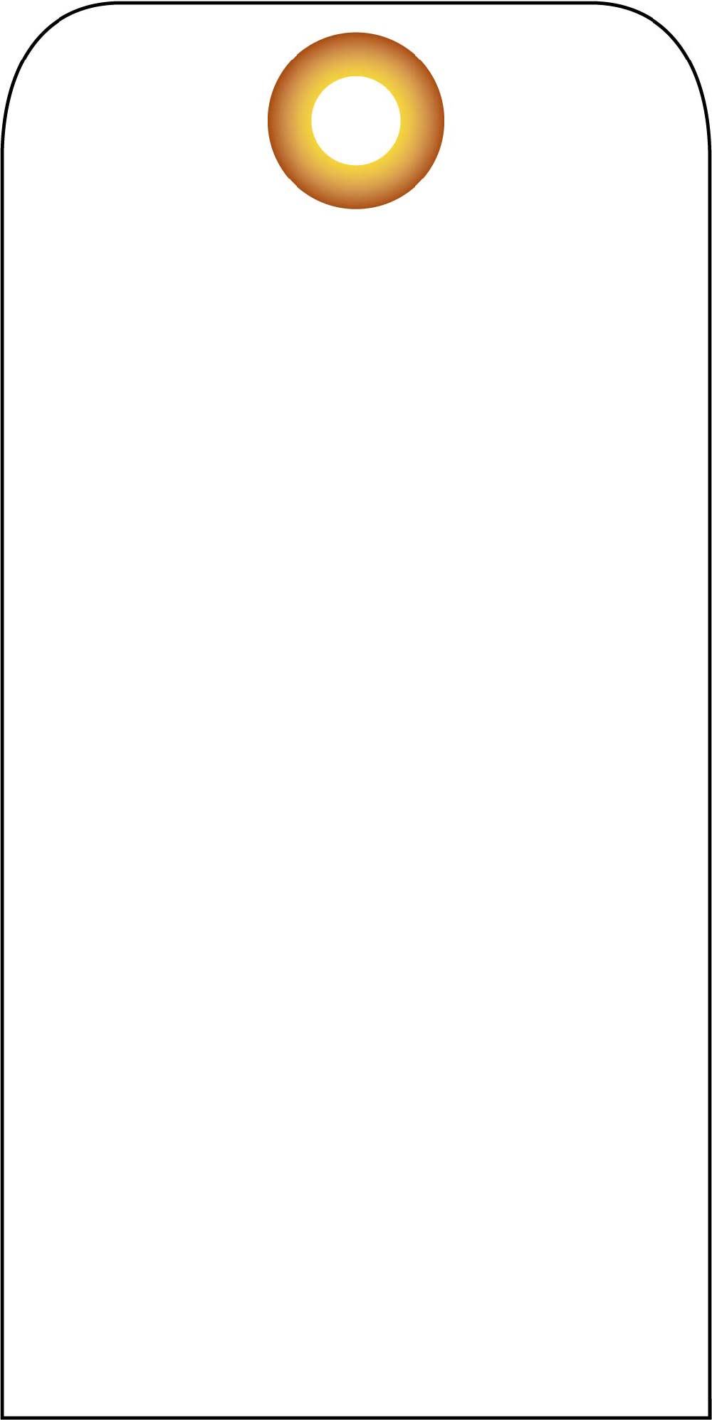 Blank Tag White - Pack of 25-eSafety Supplies, Inc