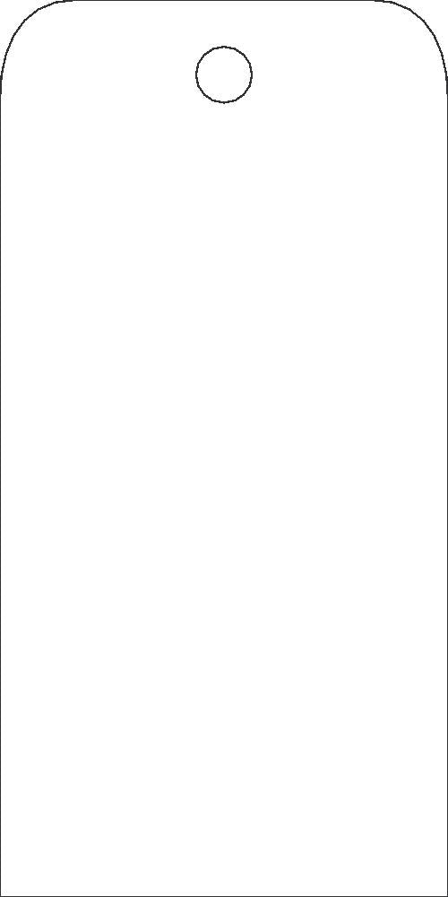 Tags, Blank, 25Pk, 6X3, .010 Synthetic Paper With 1 Top Center Hole, Zip Ties Included - RPT51ST-eSafety Supplies, Inc