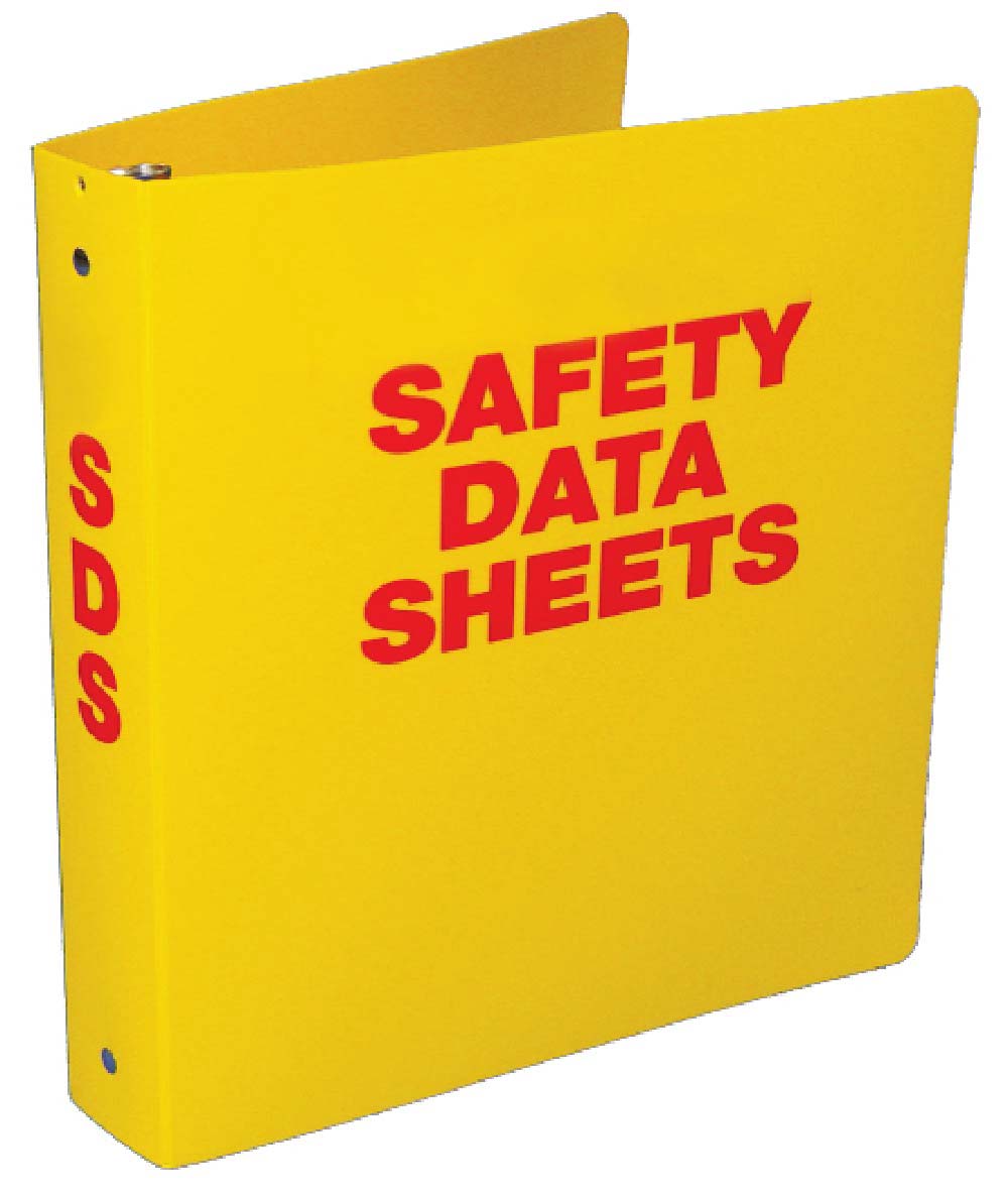 Safety Data Sheet Binder Yellow 2" With Chain-eSafety Supplies, Inc