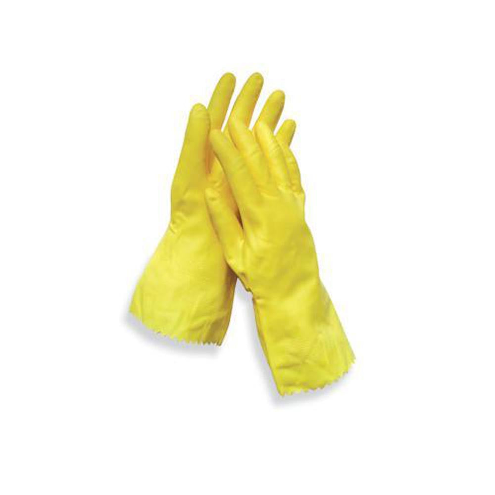 Radnor Yellow 12" Textured Palm Natural Latex Glove-eSafety Supplies, Inc