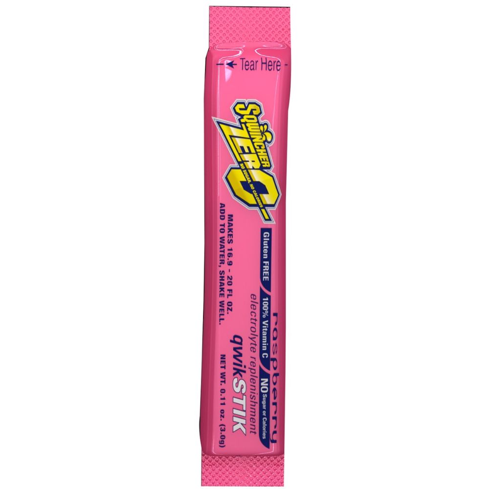 Sqwincher .11 Ounce Qwik Stik ZERO Powder Concentrate Packet Electrolyte Drink-eSafety Supplies, Inc