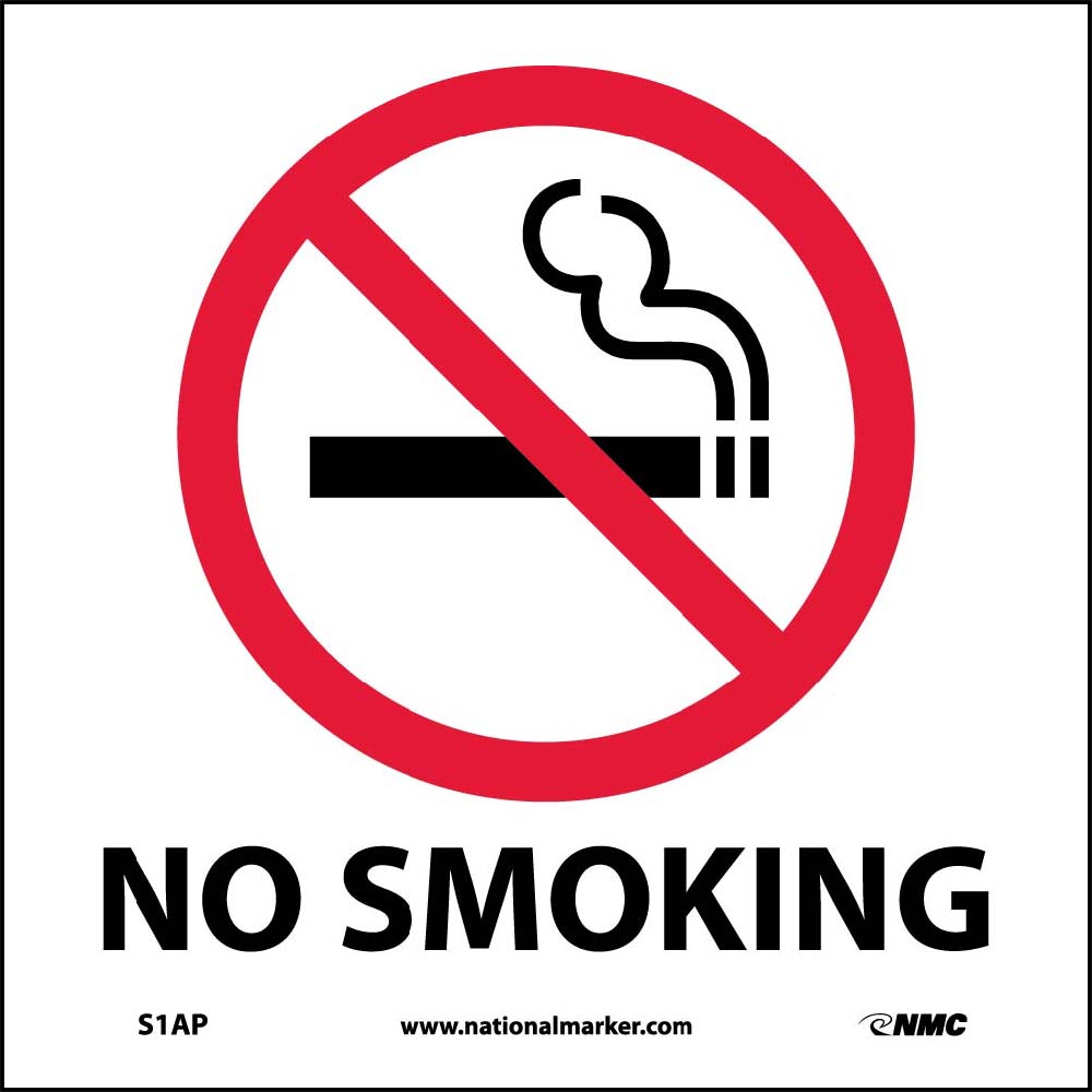 No Smoking Label - 5 Pack-eSafety Supplies, Inc