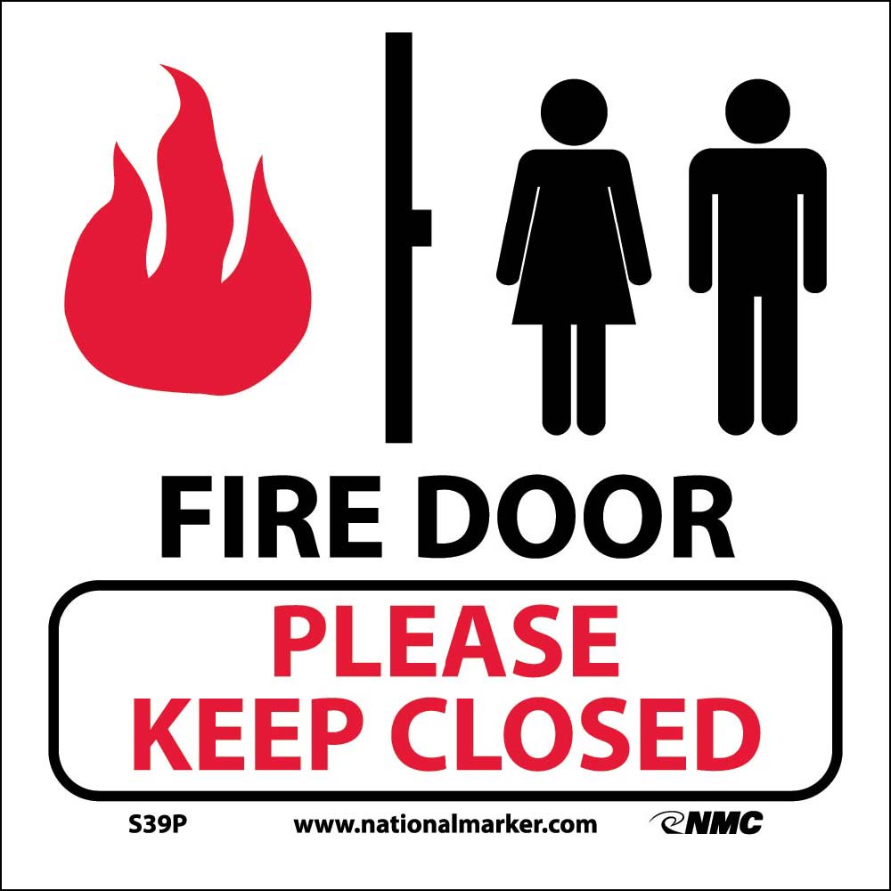 Fire Door Please Keep Closed-eSafety Supplies, Inc