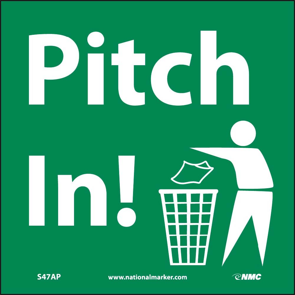 Pitch In Label - 5 Pack-eSafety Supplies, Inc