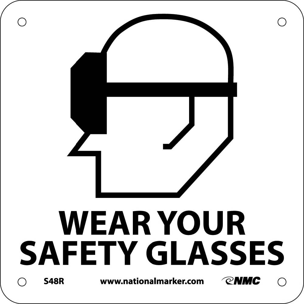 Wear Your Safety Glasses Sign-eSafety Supplies, Inc